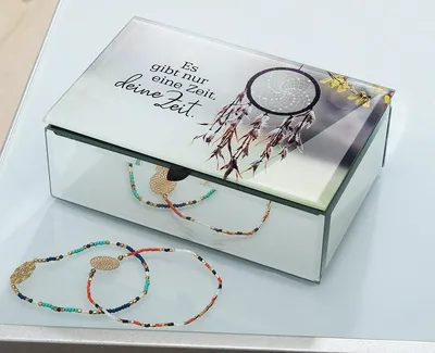 Produktbild von Gilde Glas Schmuckbox "Es gibt nur VE 4 40333