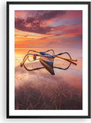 Produktbild von Gerahmtes Poster - Schwarzer Rahmen - £ódŸ Westen Die Sonne - 50x70 cm - Wand Bild - Wanddeko - Wandbilder - Kunstposter - Wandposter - Bilderrahmen - Bilder - Kunstdruck - P2BPA50x70-4433