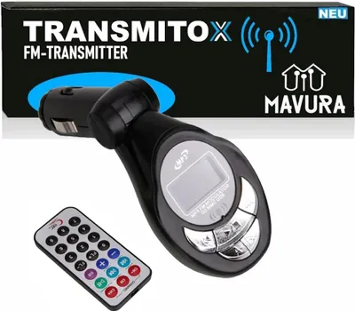 Produktbild von TRANSMITOX FM Transmitter Bluetooth USB SD Ladegerät für Handy Radio Adapter