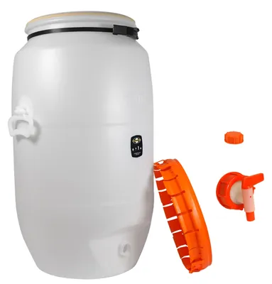 Produktbild von Speidel Getränkefass Kunststofffass Rund 120 Liter mit Auslaufhahn NW 15