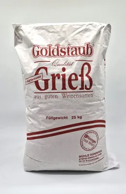 Produktbild von Weizengrieß Goldstaub Mühle Rüningen Hartweizengrieß Durumgrieß SSSE 25 kg