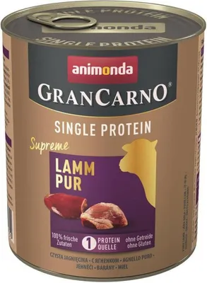 Image de Animonda GranCarno Adult Single Protein Supreme Agneau pur 800 g x 6