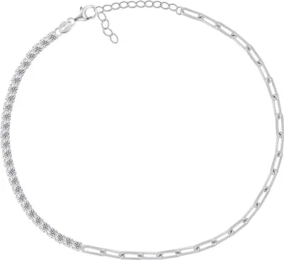 Produktbild von Funkelndes Silberarmband mit Zirkonen BRC68W
