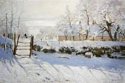 Image de Affiche 30 x 20 cm The Magpie, Monet Vintage pour le salon