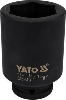 Produktbild von YATO Kraft-Stecknuss YT-1143 90mm Chrom-Molybdänstahl 63mm