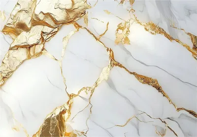 A close-up, abstract view of a marble surface with gold veining.