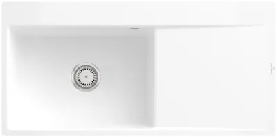 Produktbild von Villeroy & Boch Keramikspüle 33621FKG, Subway Style 60 Flat Flächenbündige Spüle - inkl.
