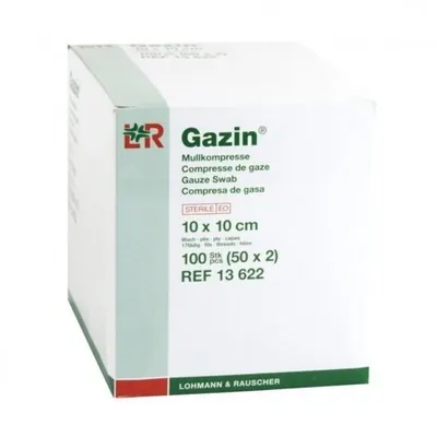 Immagine prodotto di Gazin garza comp.10x10 cm sterile 8x50X2 pz