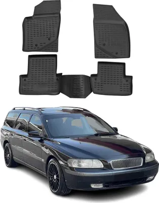 Image de 2000-2007 Volvo V70 Tapis de sol TPE noir 4 pcs