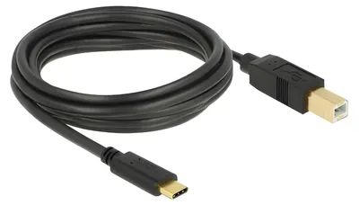 Produktbild von Delock USB 2.0 Kabel Type-C zu Typ-B 3m