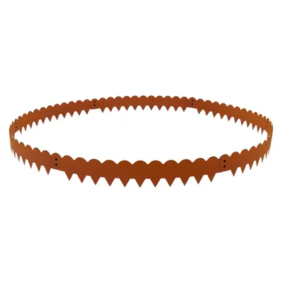 Zdjęcie produktu dla metalowe obrzeże ogrodowe 102x15cm Wyginane obrzeże trawnikowe Brązowe