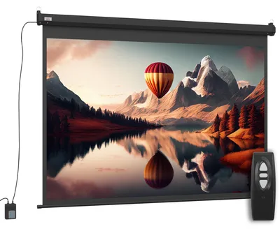 Produktbild von Beamer-Leinwand, Projektionsleinwand, 84", 4:3, 171x130 cm, Schwarz