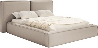 Produktbild von Selsey Tilves – Polsterbett 180x200 mit Bettkasten, Lattenrost, Chenille, beige