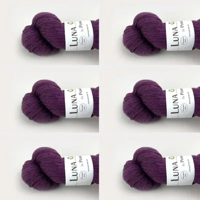 Produktbild von 6x Luna by Permin – 100% Recycelte Schurwolle (Mulesing-frei & ) (18 lila)