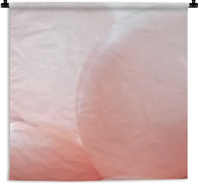 Produktbild von MuchoWow® Wandteppich Wandbehang Ballon - Rosa - Pastell 90x90 cm Tapisserie Dekoration Wandtuch - Wandaufhänger