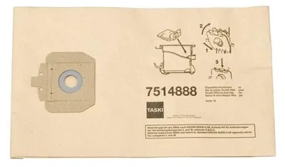 Produktbild von Doppelfilter-Papiersack 15 l, Doppelfilterpapiersäcke für den TASKI Vento 15S | Karton (10 Packungen)
