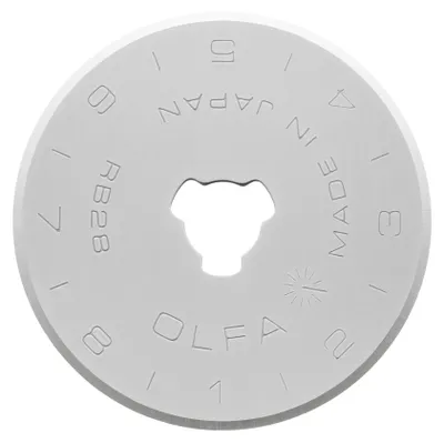 Runde Klingen 28 mm, 10 Stück, Edelstahl, für Rollschneider