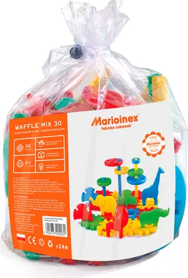 Zdjęcie produktu dla Marioinex Klocki Konstrukcyjne Mix 30 - Kreatywna Zabawa Dla Dzieci