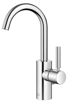 Obrázek produktu pro Jednopáková umyvadlová baterie Dornbracht META s výsuvným odpadem, průmět 123 mm, otočná výtoková trubice o 360°, 33510661-00