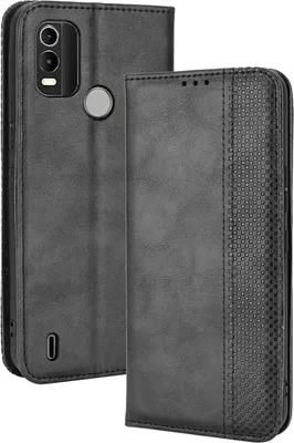 Produktbild von Mobigear Sensation  Nokia C21 Plus Hülle Klapphülle Geldbörse - Schwarz
