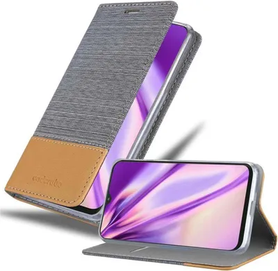 Produktbild von Cadorabo Hülle für Samsung Galaxy A10 / M10 Schutzhülle in Grau Handy Hülle Etui Book Case Cover