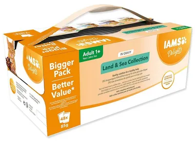Image de Iams Cat mix viande en sauce multipack 4080g