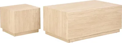 Produktbild von Couchtisch Travertinlook - Set von 2 - 100x60x42cm - Lima