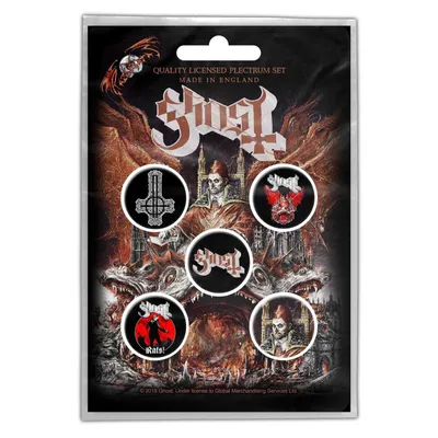 Obrázok produktu pre Ghost - "Prequelle" sada odznakov 5-pack - plast, kov RO488 (jedna veľkosť) (farebná)