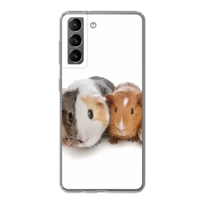 Produktbild von MuchoWow® Handyhülle Schutzhülle Hülle für Samsung Galaxy S21 Fünf Meerschweinchen Silikon Softcase Handy Hülle - Softcase