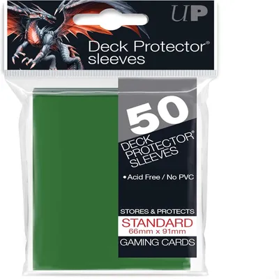 Image de Lot de 50 pochettes Ultra Pro Pro-Gloss format standard 66 x 91 mm (vert)