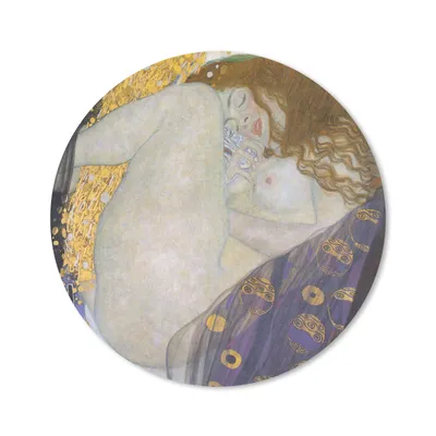 Produktbild von MuchoWow® Mauspad Mousepad Danaë - Gemälde von Gustav Klimt 20x20 cm - Mousepads - Maus Mat - Pad - Mausunterlage - Schreibtischmatte