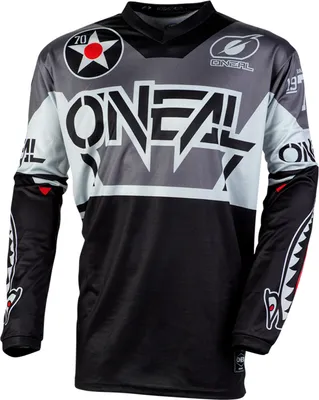 Produktbild von O'NEAL Herren Jersey Element Warhawk , Schwarz Grau, M
