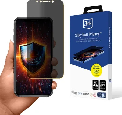 Produktbild von 3mk Display Schutzfolie Privatisierung Film Handyfolie Silky Matt Privacy für Apple iPhone 11 Pro Self-Heal