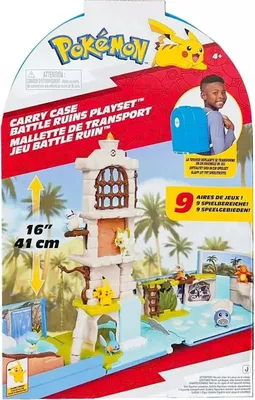 Produktbild von Jazwares Pokémon Tragetasche Kampf Ruinen speelset