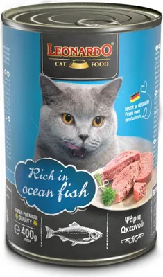 Produktbild von Leonardo Nassfutter - Reich an Seefisch - 6 x 400 g