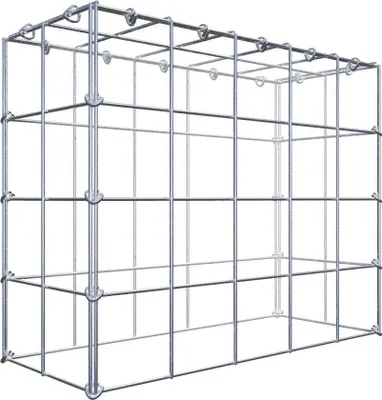 Produktbild von Anbaugabione Typ 3 50 cm x 40 cm x 20 cm (L x H x T), Maschenweite 10 cm x 10 cm, C-Ring