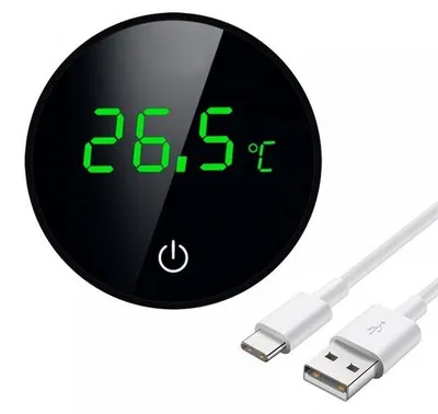 Produktbild von Aquariumthermometer mit drahtlosem USB LED Display