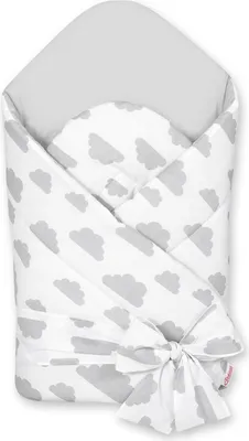 Immagine prodotto di imbragatura 2 in 1 con nastro da annodare, irrigidita e morbida - nuvole grigio/grigio