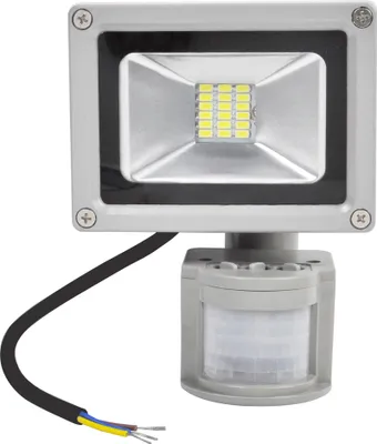 Produktbild von Greenmigo 20W LED Fluter SMD Strahler mit PIR Bewegungsmelder,120° Fluter IP65 Wasserdicht Aluminiumkörper Grau Kaltweiß