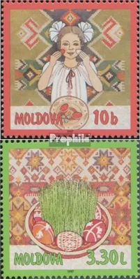 Produktbild von Briefmarken Moldawien 1997 Mi 233-234 (kompl.Ausg.) postfrisch Ostern