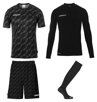 Immagine prodotto di Uhlsport Progressive Goalkeeper Set - nero, Taglia:M
