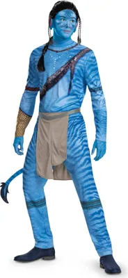 Produktbild von Avatar Jake Sully Kostüm für Männer 2-teilig blau