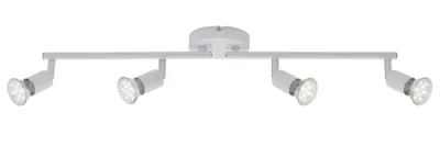 Produktbild von 4er LED Deckenstrahler weiß inkl. GU10 3W schwenkbar SIMPLE Leuchtmittel auswechselbar