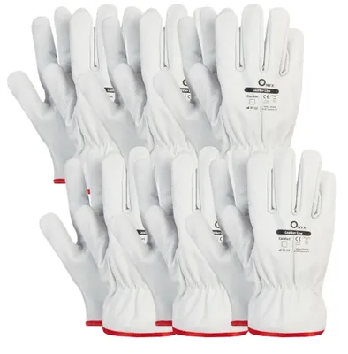 Produktbild von 6 Paar Arbeitshandschuhe aus Ziegenleder Gr. 11 Handschuhe Lederhandschuhe