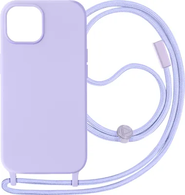 Produktbild von Avizar, Schutzhülle mit 80cm langer Nylonkette für Apple iPhone 15 Plus, Violett