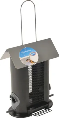 Produktbild von Duvo+ Futterspendersilo Metall für Nüsse schwarz