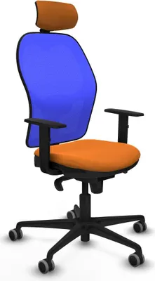 Image de Chaise de bureau avec appui-tête Piqueras y Crespo 1D036G2 Orange
