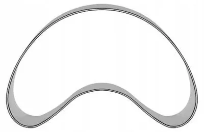 Produktbild von EkoForemki Hörnchen Keksform Ausstecher 5,3 cm Edelstahl
