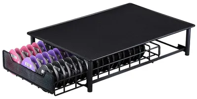 Immagine prodotto di Portacapsule per caffè - Cassetto portaoggetti per macchina da caffè - Per 60 capsule/monodosi - Distributore e supporto - Nero