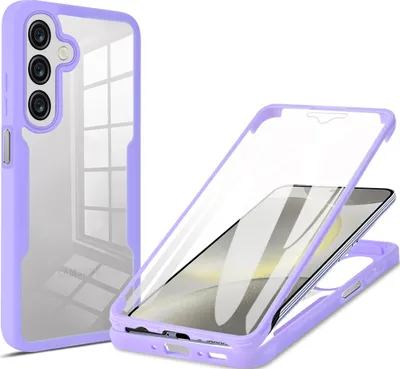 Immagine prodotto di Custodia per Samsung Galaxy A26, protezione completa a 360° con protezione del display incorporata, viola
